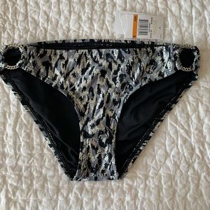 NWT Michael Kors leopard bikini bottom